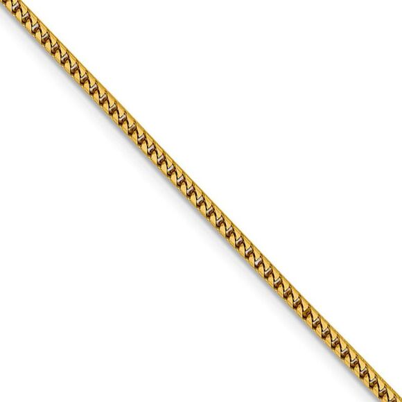 2mm 14k Yellow Gold Solid Franco Chain Necklace, 24 Inch - Picture 1 of 8